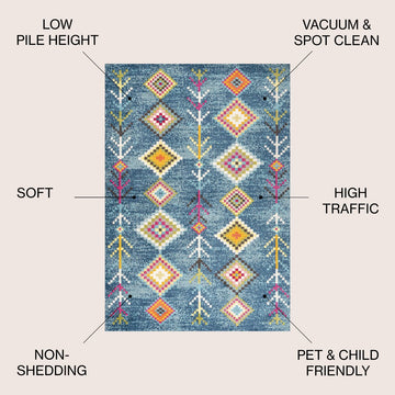 Tribal Love Geometric Area Rug